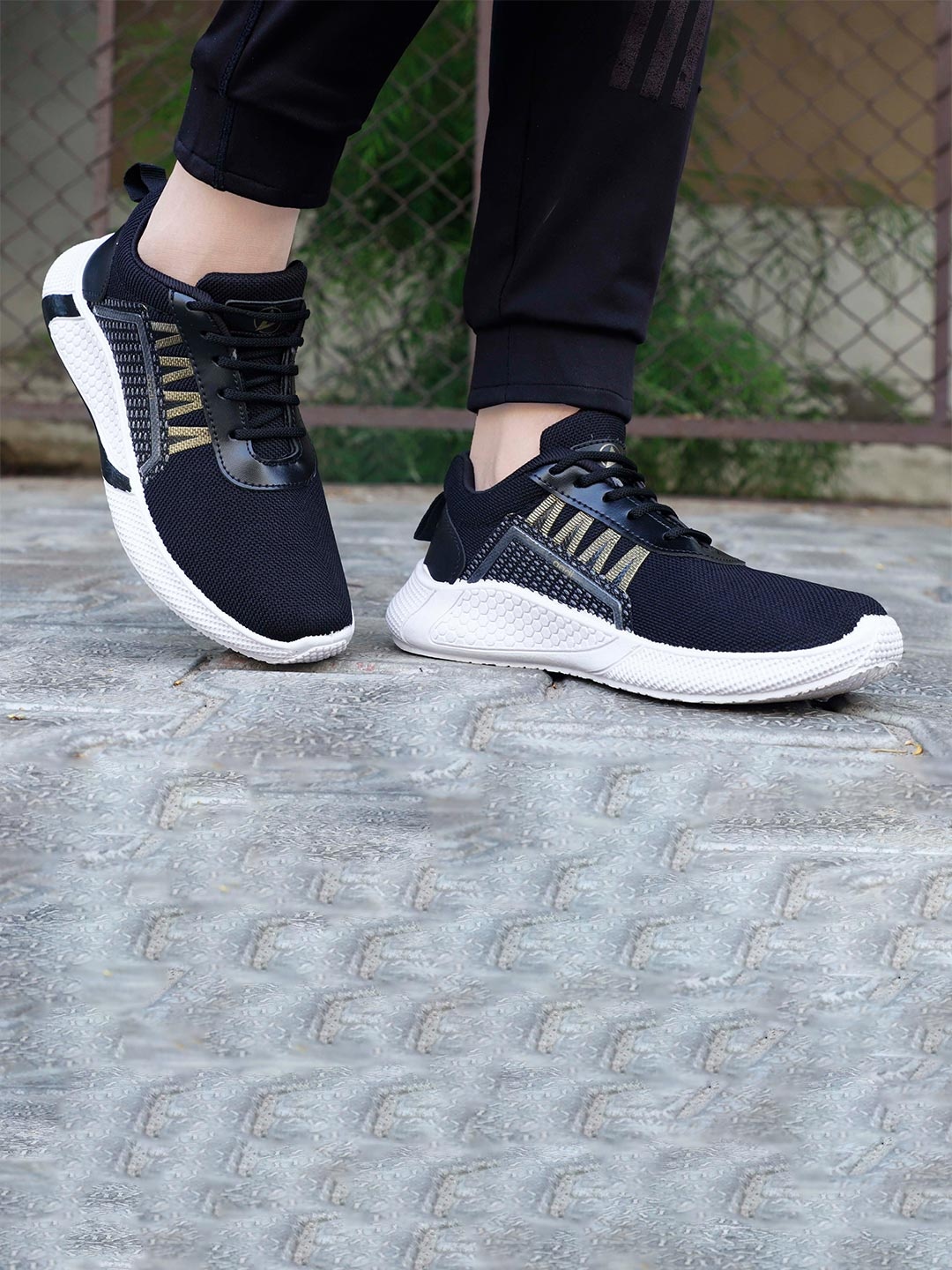 

aadi Men Black Sneakers
