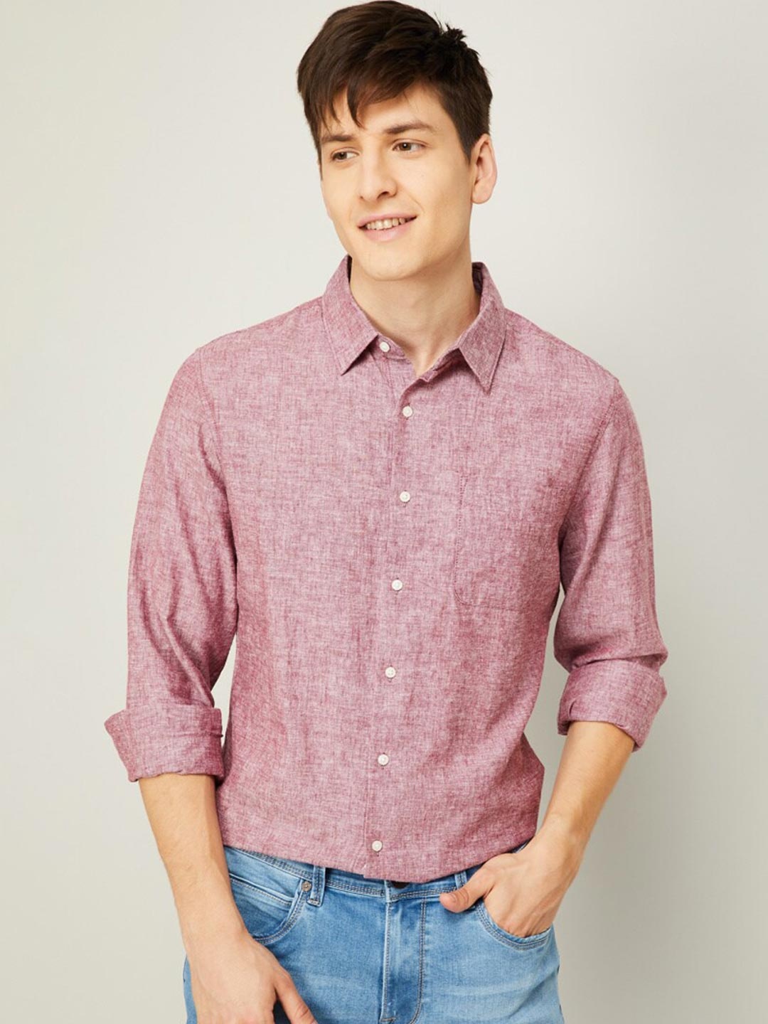

Fame Forever by Lifestyle Men Red Casual Shirt