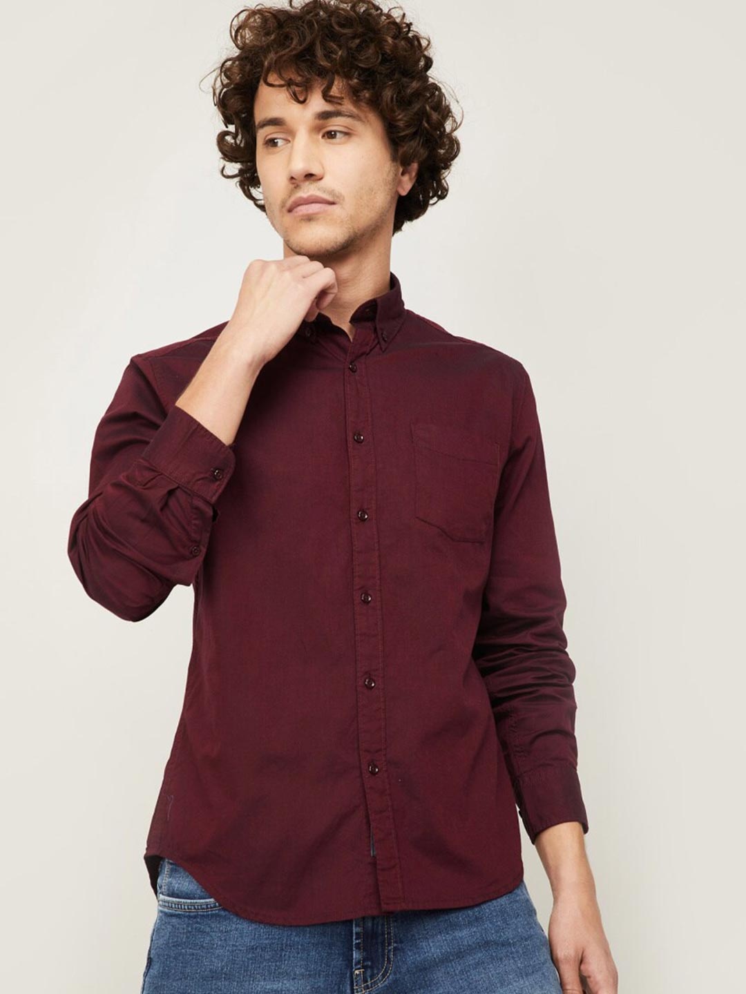 

Fame Forever by Lifestyle Men Red Casual Shirt