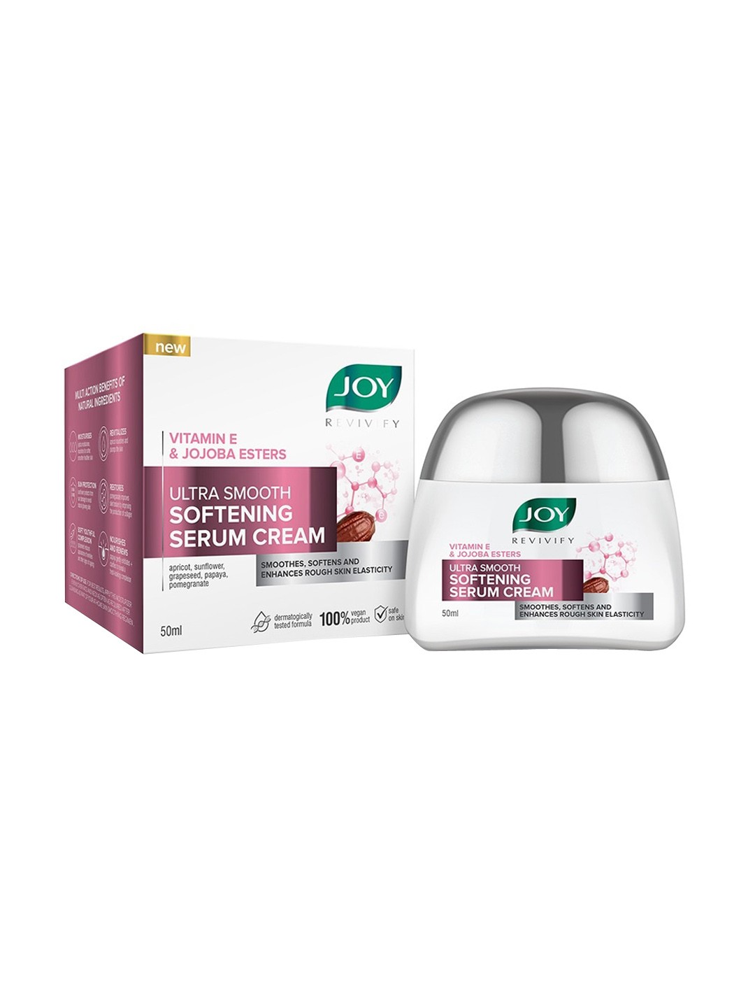 

JOY Revivify Vitamin E & Jojoba Esters Ultra Smooth Softening Serum Cream 50 ml, Multi