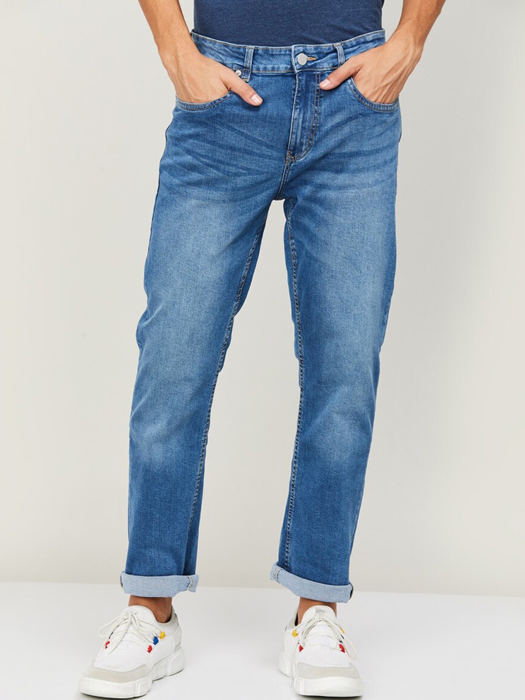 

Fame Forever by Lifestyle Men Blue Light Fade Jeans