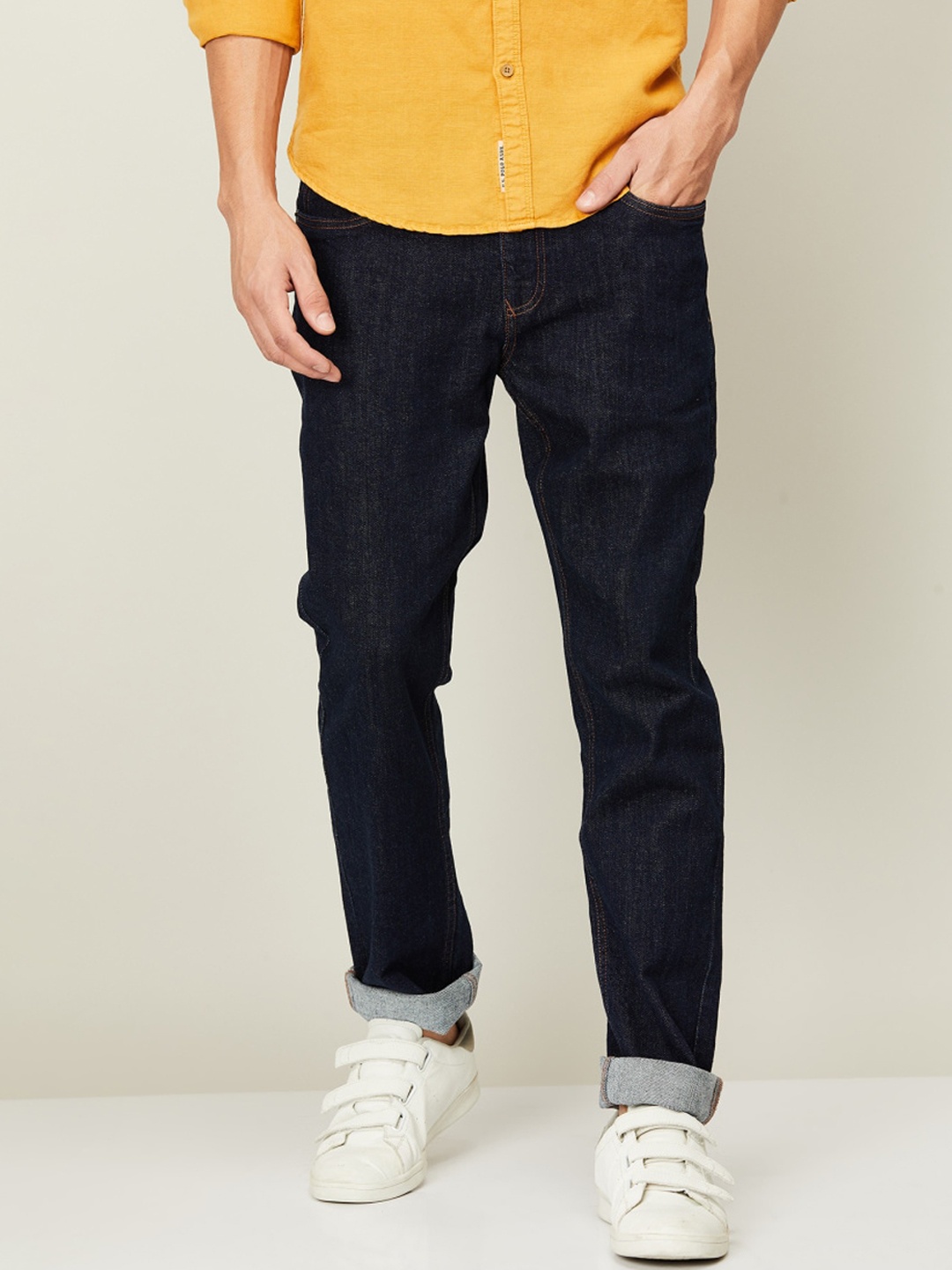 

Fame Forever by Lifestyle Men Blue Low Distress Jeans