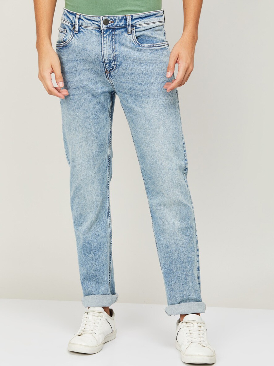 

Fame Forever by Lifestyle Men Blue Heavy Fade Jeans