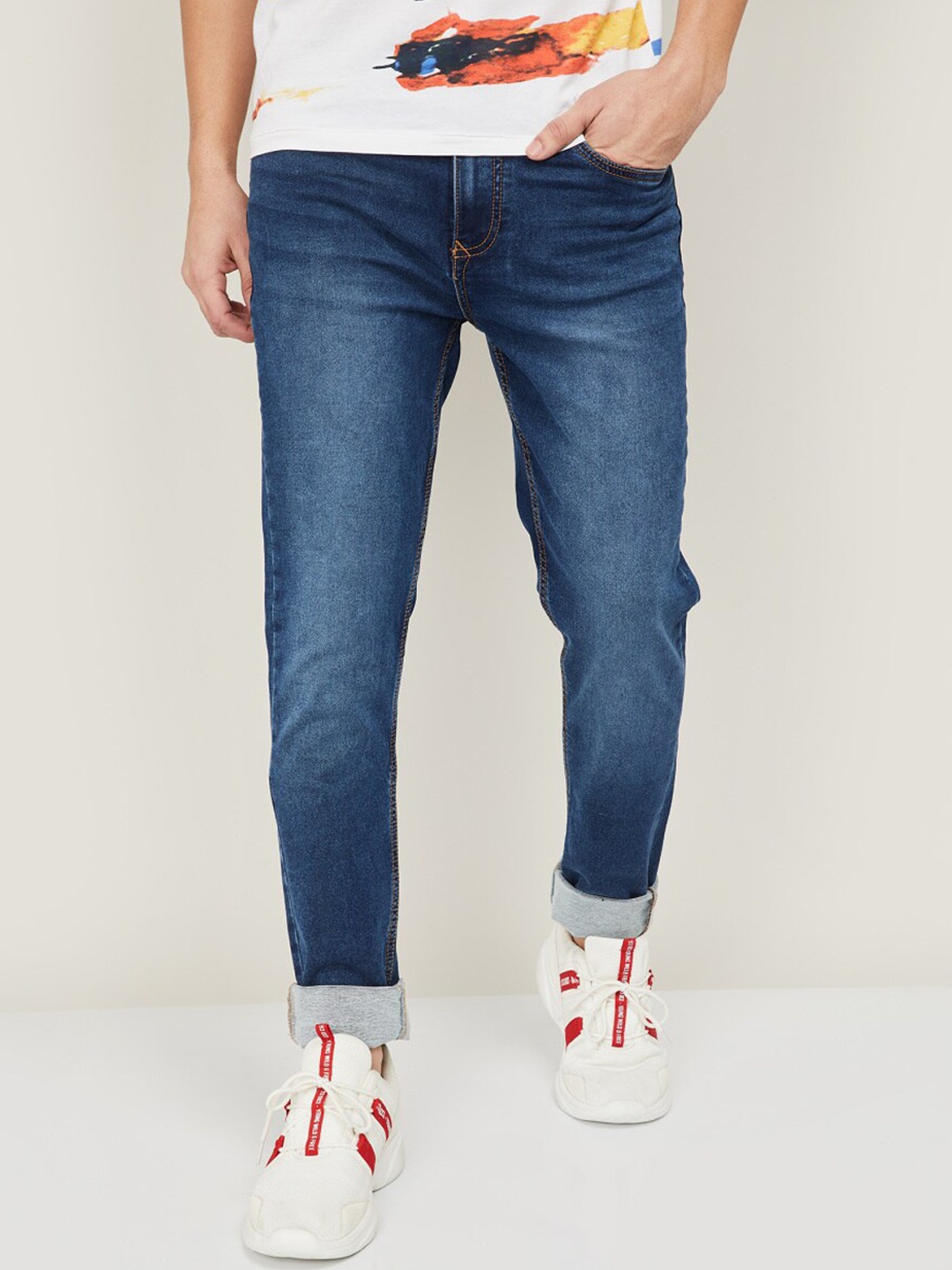 

Fame Forever by Lifestyle Men Blue Light Fade Jeans