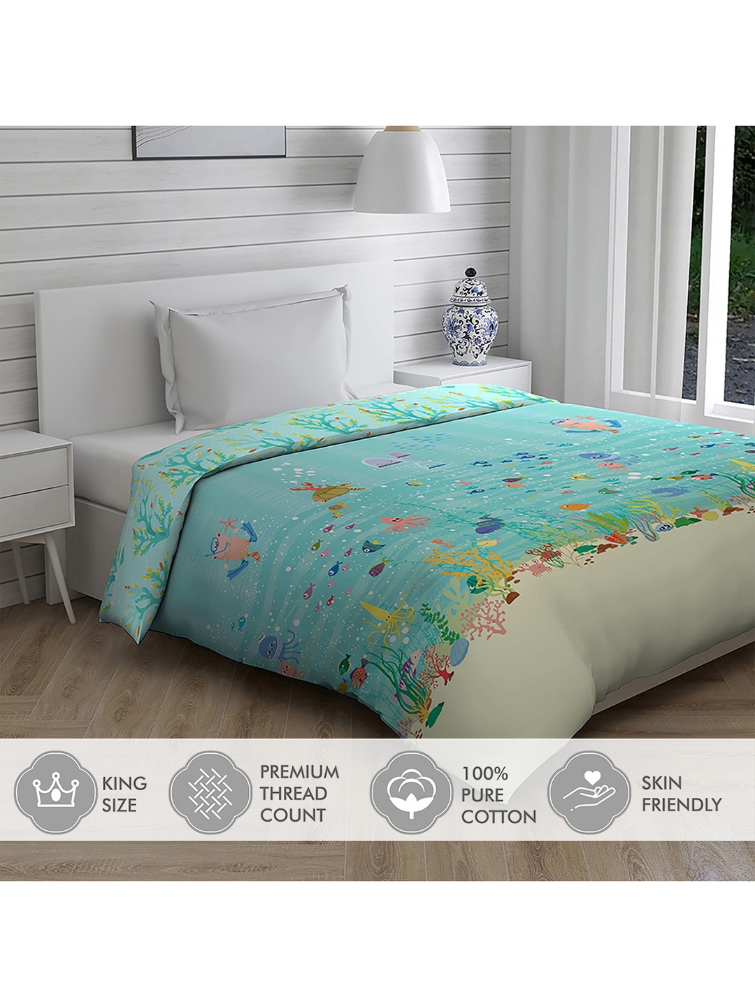 

Boutique Living India Unisex Teal Blankets Quilts and Dohars