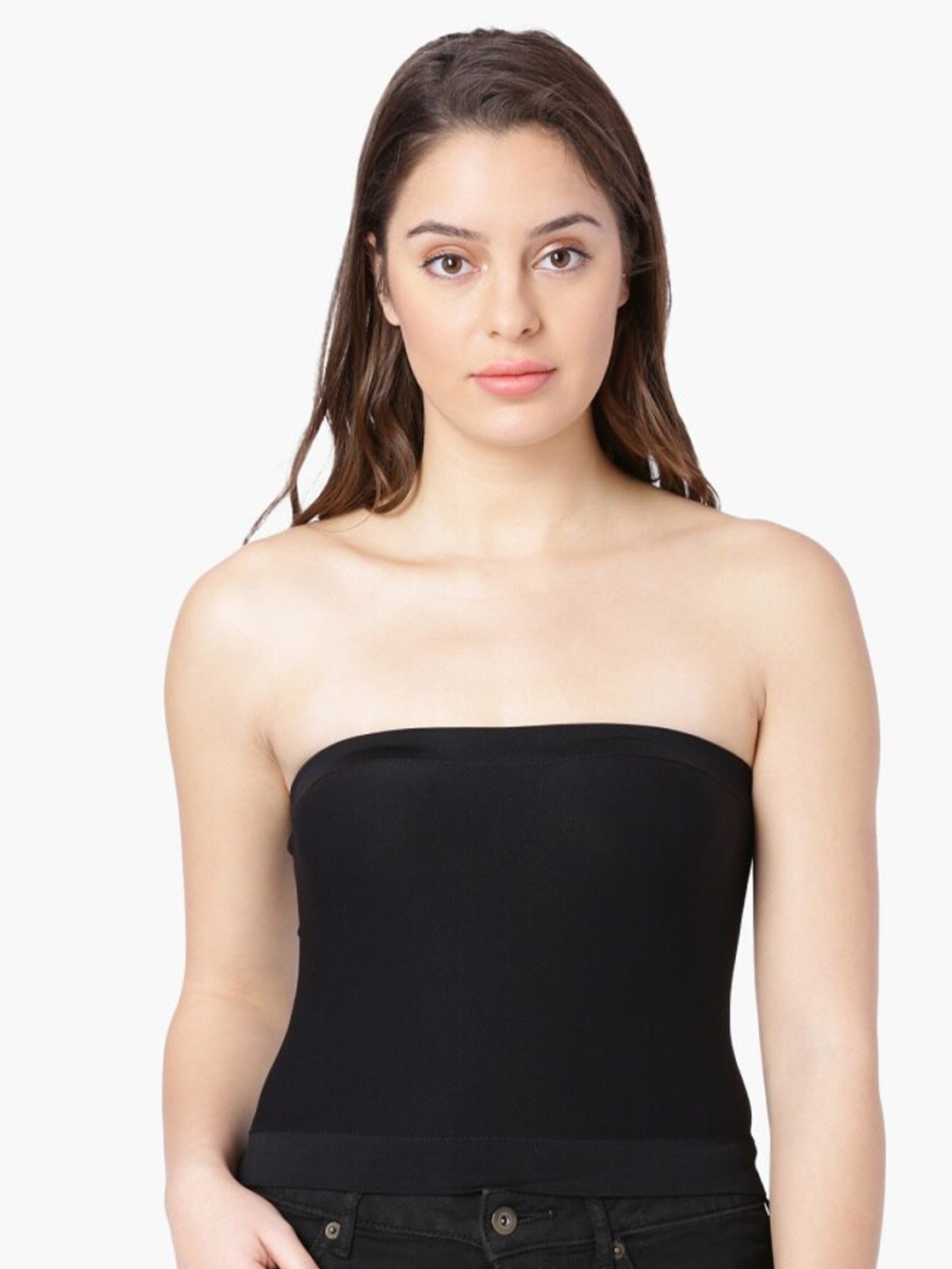 

Ginger by Lifestyle Black Tube Crop Top