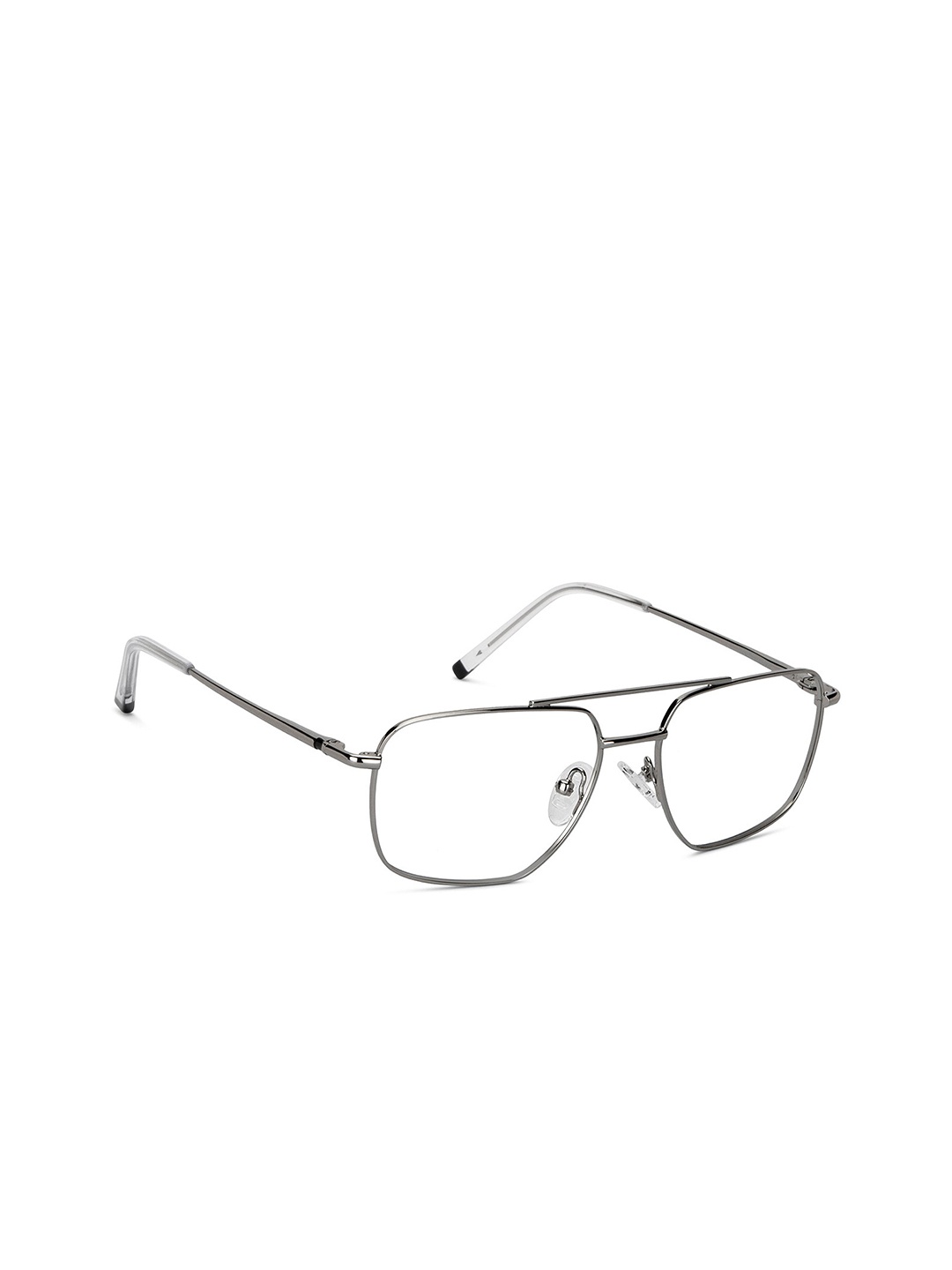 

Lenskart Blu Unisex Silver-Toned Transparent Full Rim Rectangle Computer Glasses