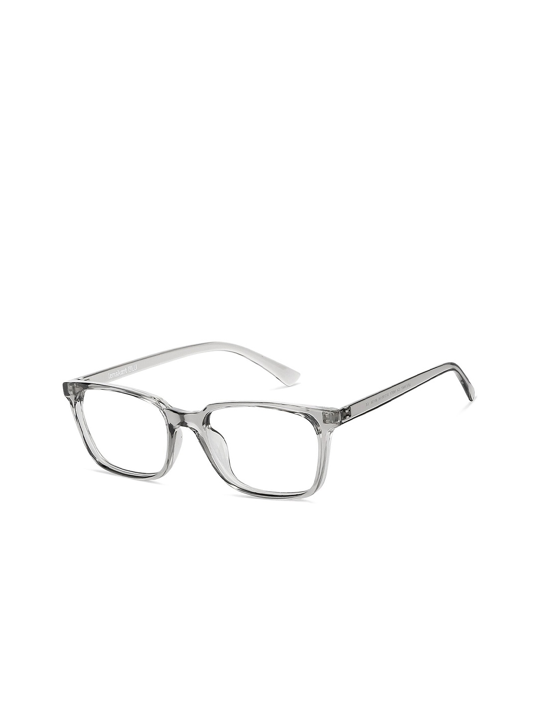 

Lenskart Blu Zero Power Bluecut & Antiglare Full Rim Rectangle Computer Eyeglasses, Transparent