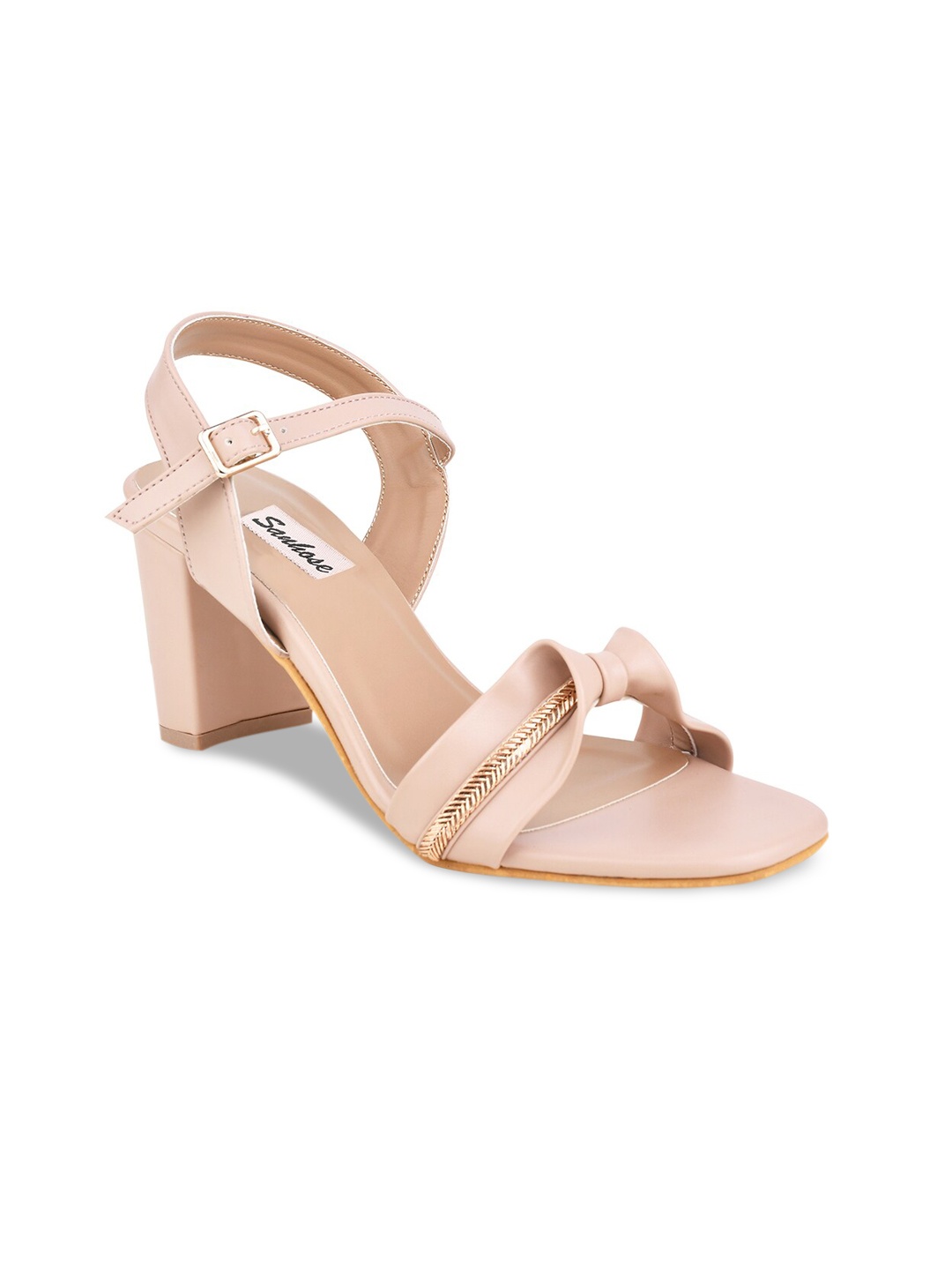 

Sanhose Beige Block Pumps with Bows