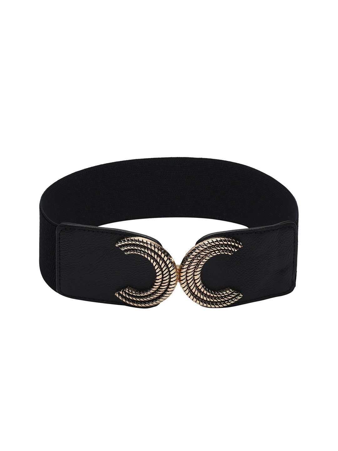

CRUSSET Women Black & gold Toned Belt