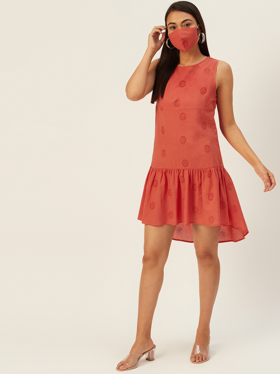 

DressBerry Burgundy Drop-Waist Dress
