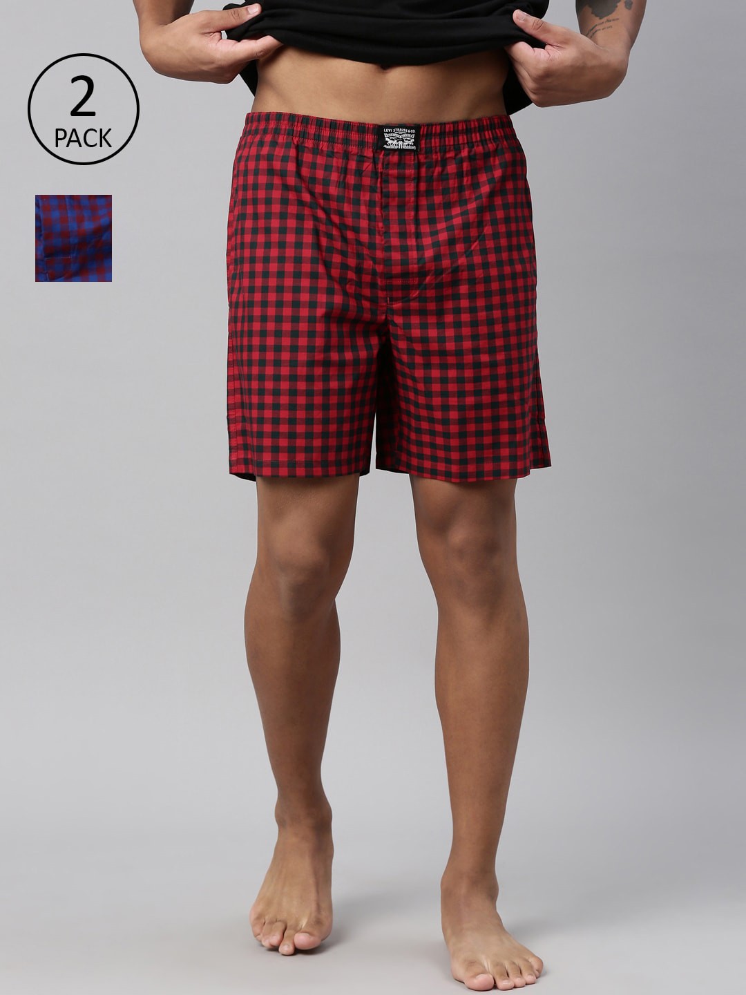 

Levis Men Pack Of 2 Assorted Pure Cotton Boxers
