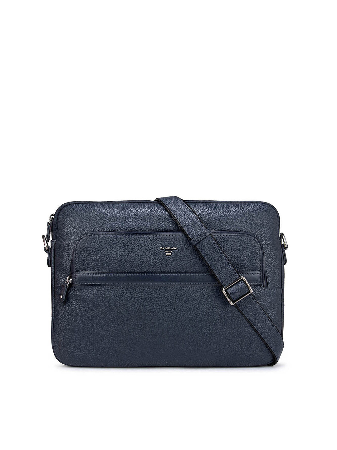 

Da Milano Men Blue Leather Laptop Sleeve