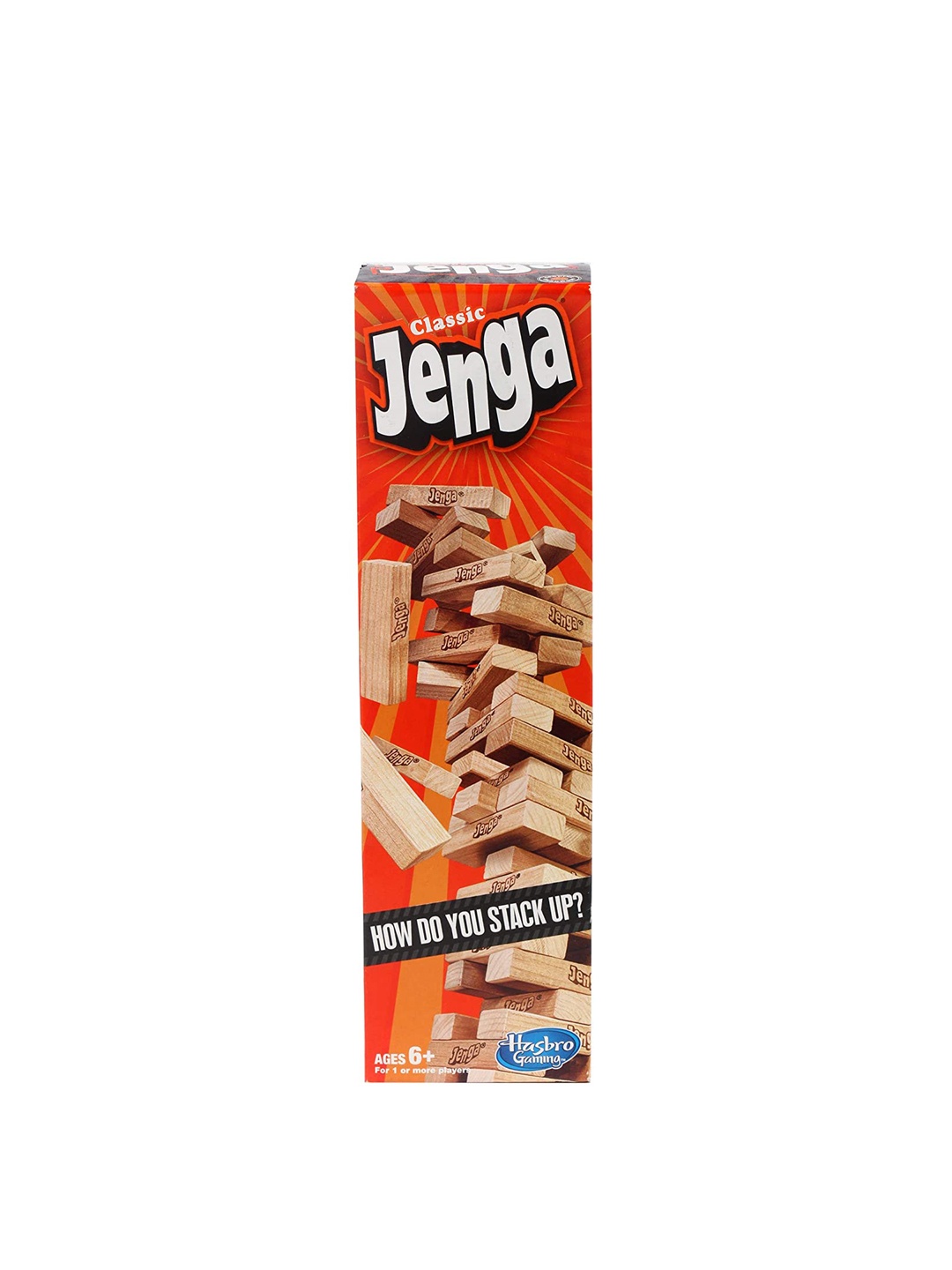 

Hasbro Gaming Orange Classic Jenga