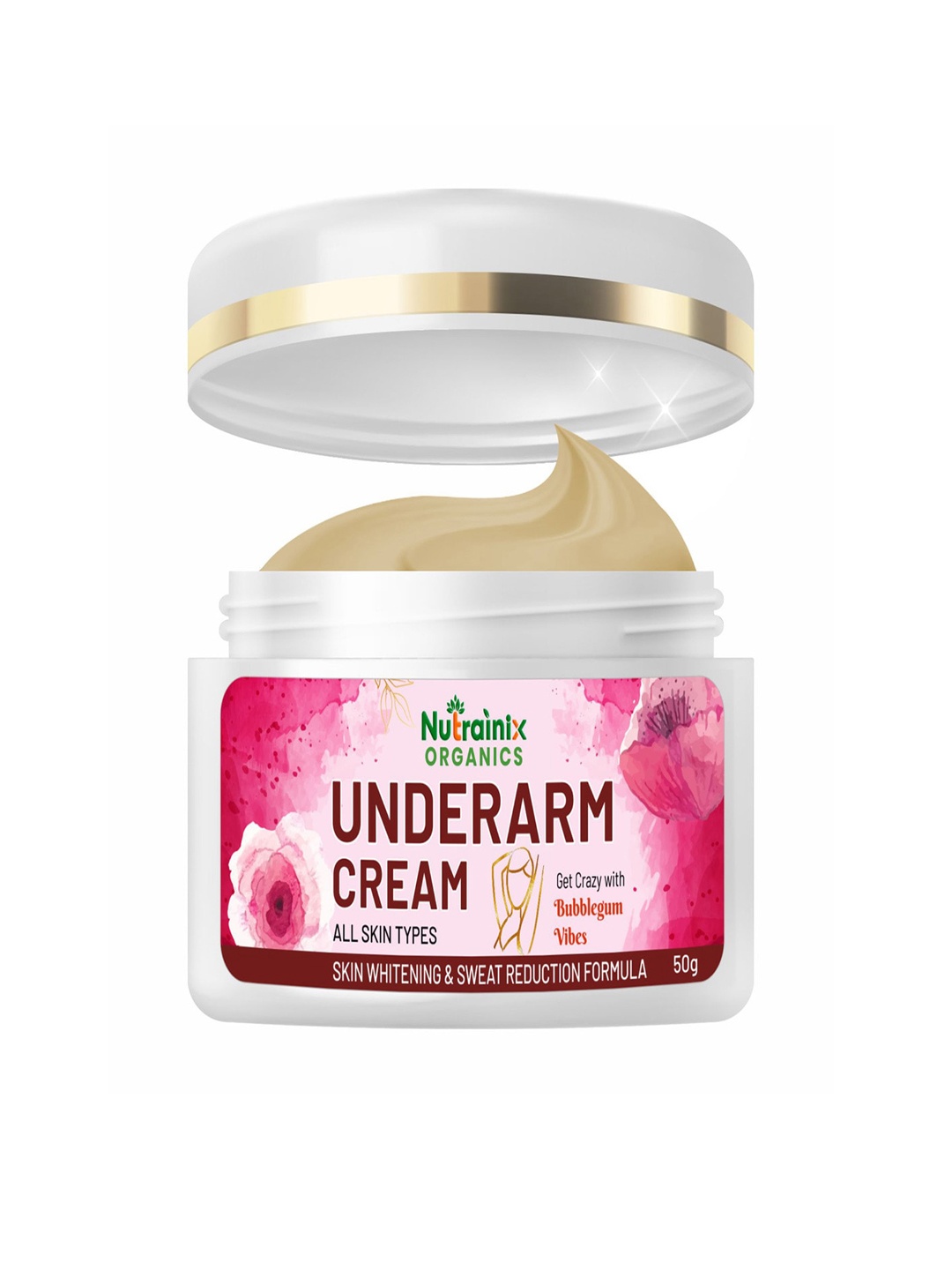 

Nutrainix Organics Paraben Free Whitening & Sweat Reduction Armpit Cream - 50 g, Brown