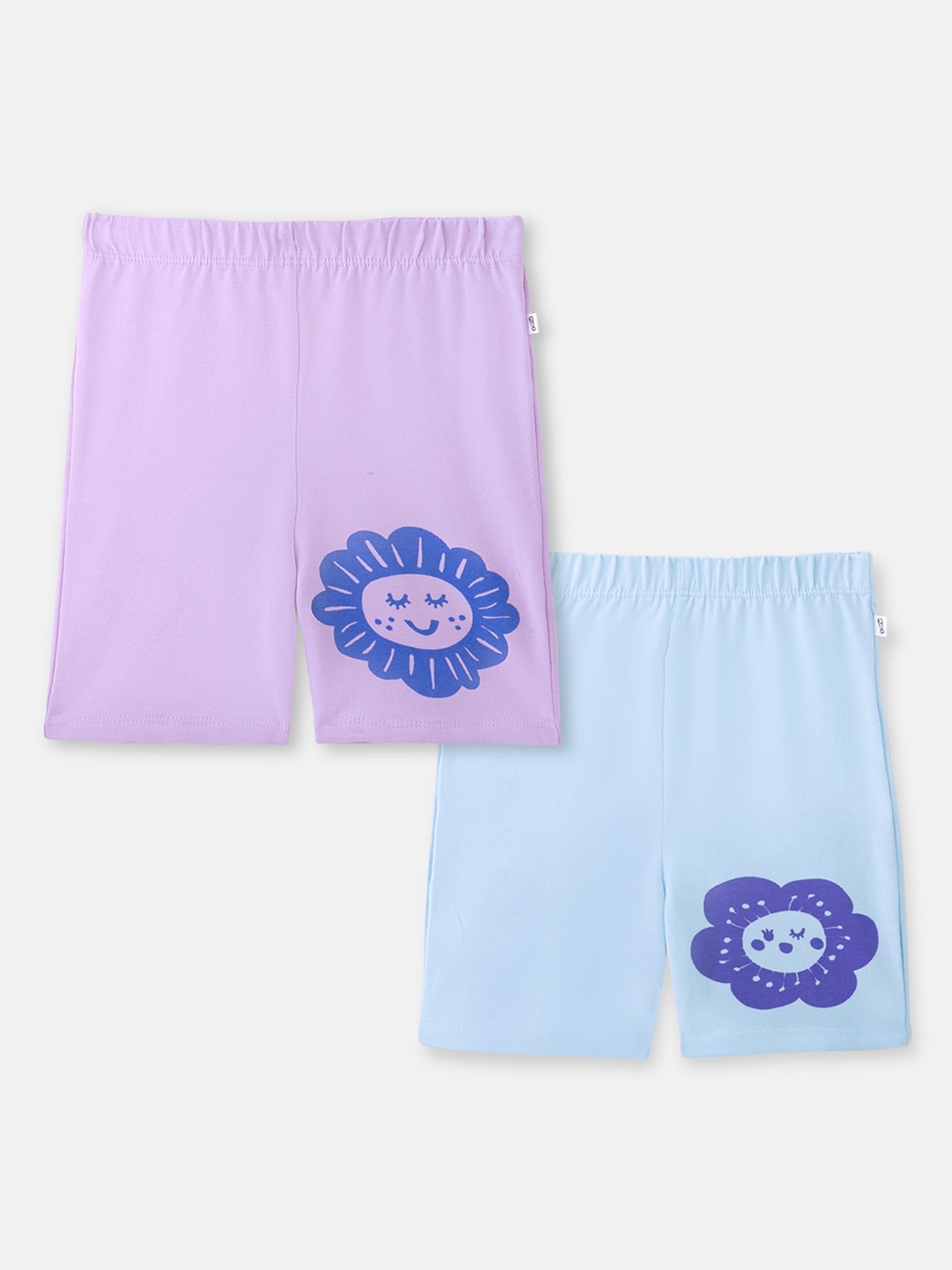 

You Got Plan B Girls Multicoloured Printed Cycling Sports Shorts, Multi