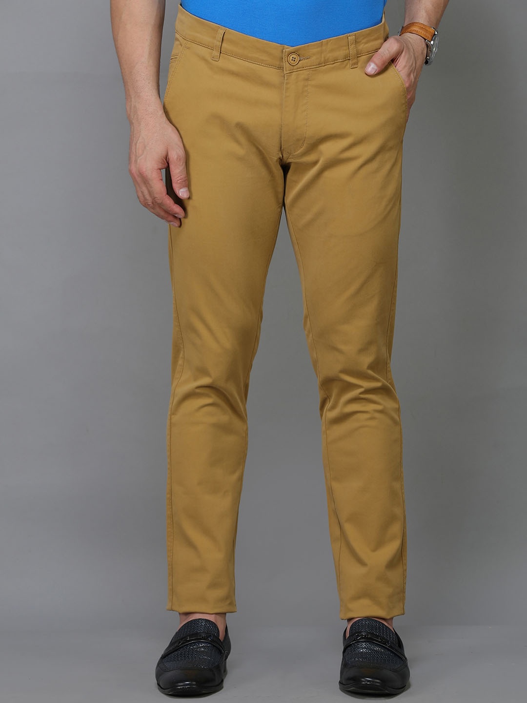 

TQS Men Khaki Comfort Trousers