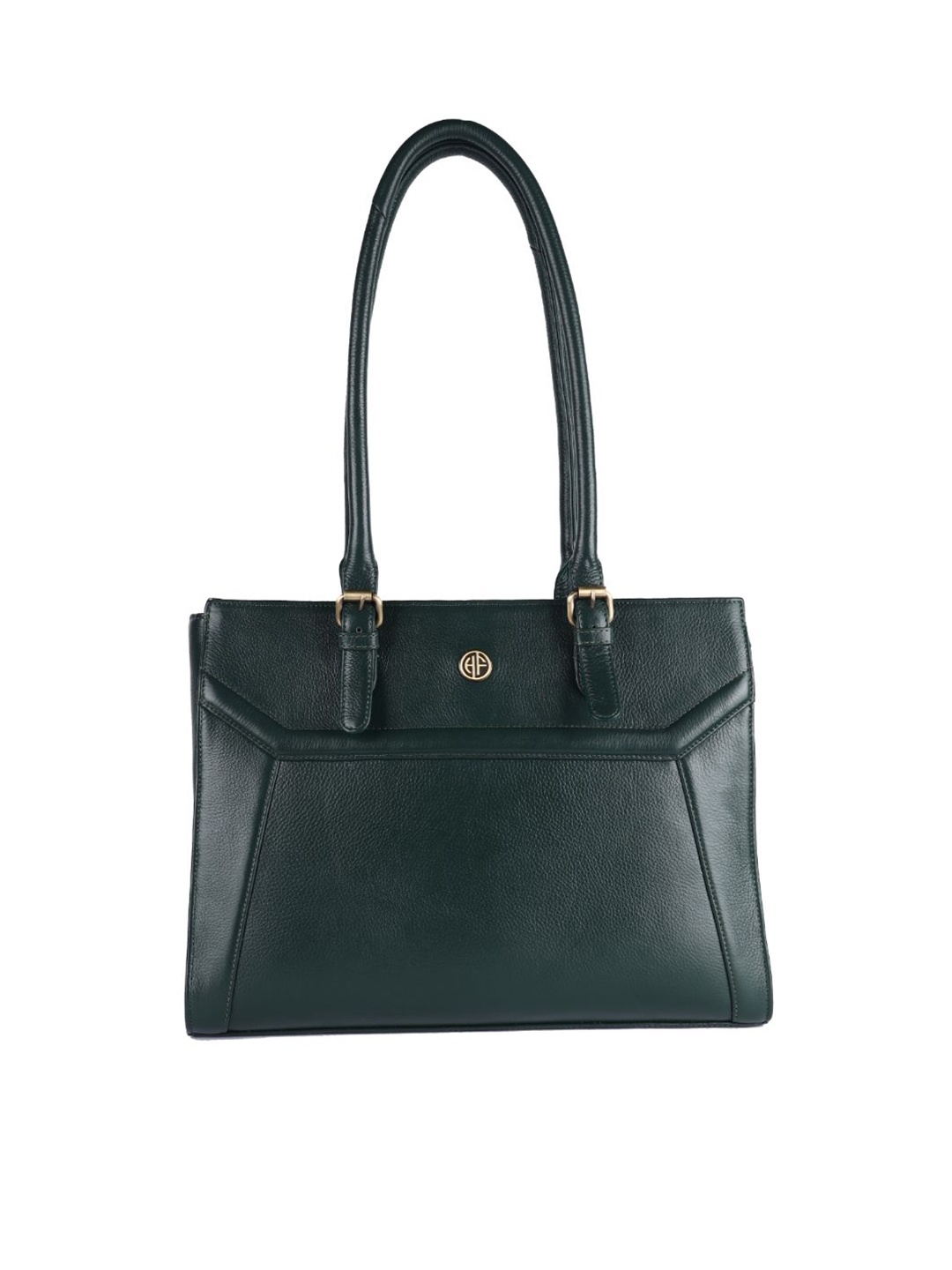 

HAMMONDS FLYCATCHER Women Green Leather Laptop Bag
