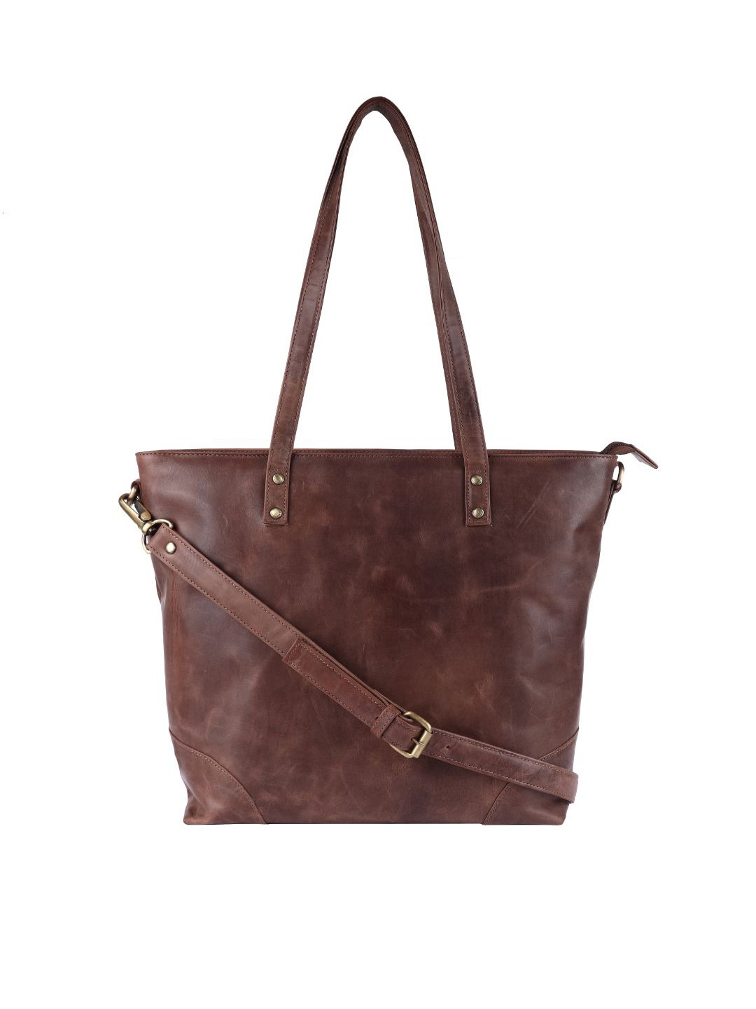 

HAMMONDS FLYCATCHER Women Brown Leather Laptop Bag