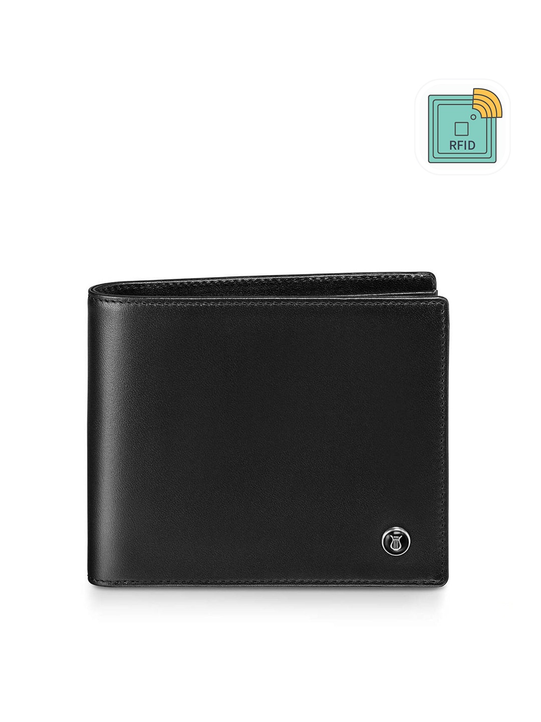 

Lapis Bard Black Mayfair Bifold Side Flip Wallet