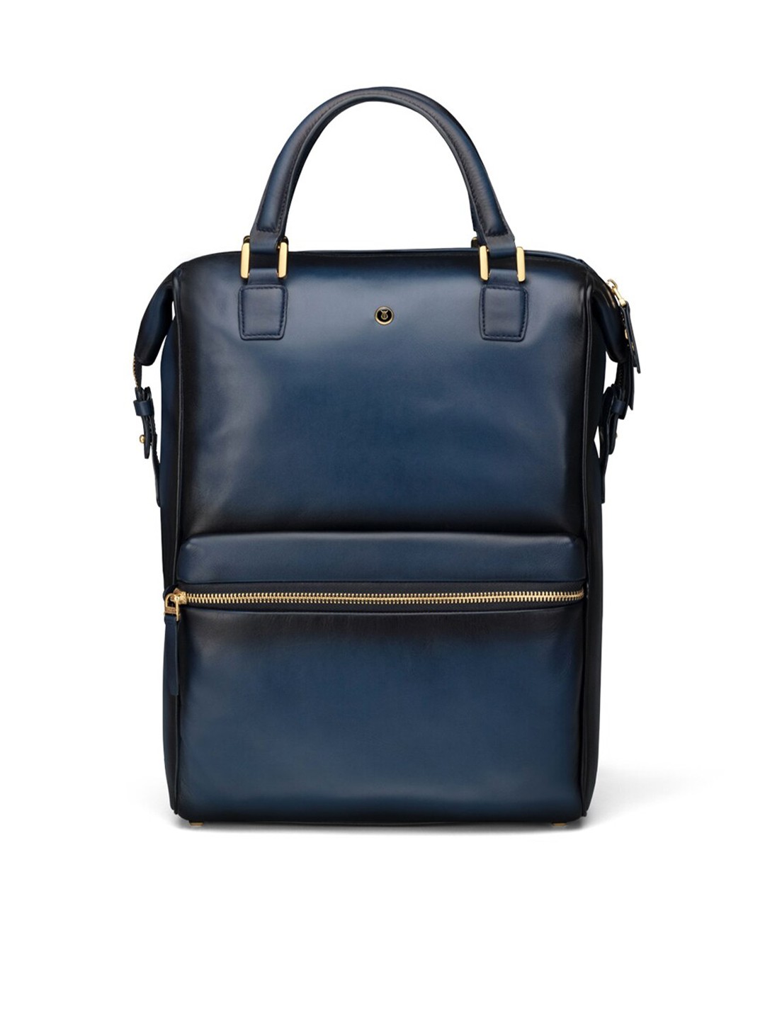 

Lapis Bard Men Blue Leather Laptop Bag