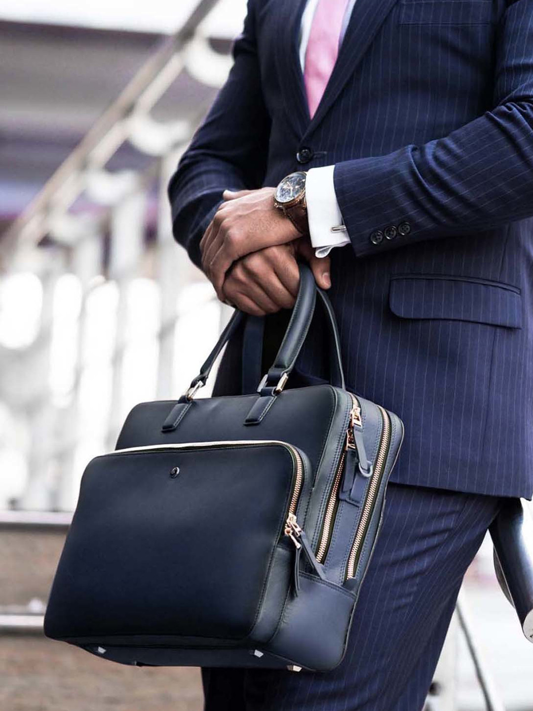 

Lapis Bard Blue Ducorium Dorchester 14Inch Laptop Business Bag