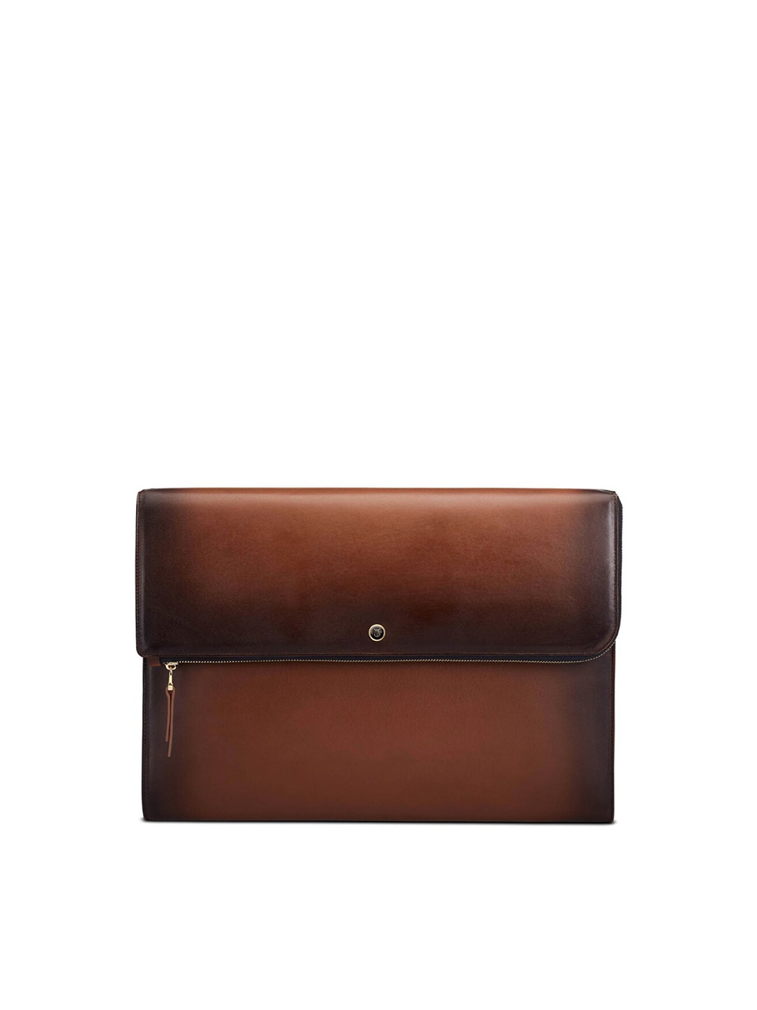 

Lapis Bard Men Brown Leather Laptop Bag