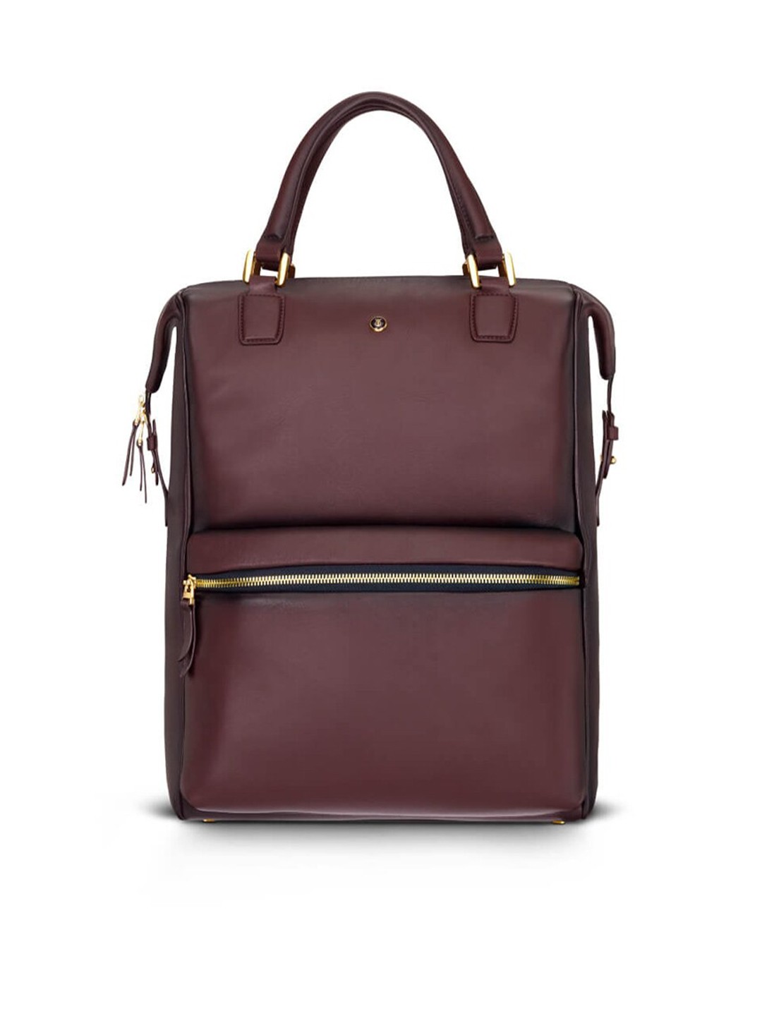 

Lapis Bard Men Brown Leather Laptop Bag