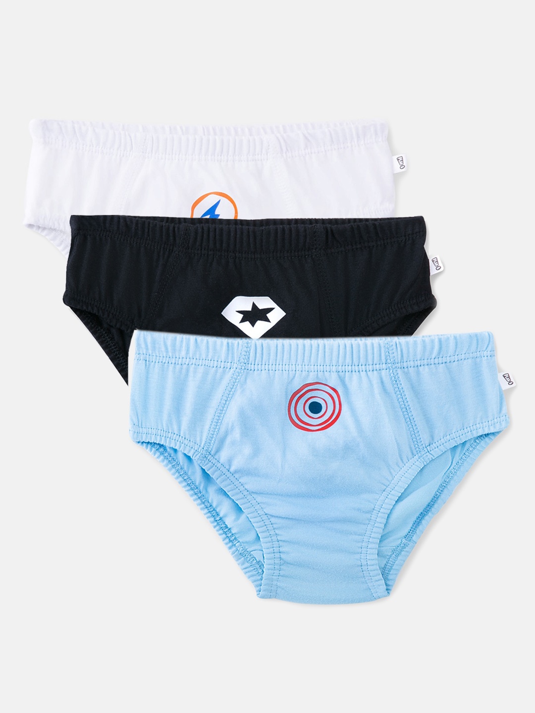 

You Got Plan B Boys Pack of 3 Super Hero Printed Basic Cotton Briefs, Blue