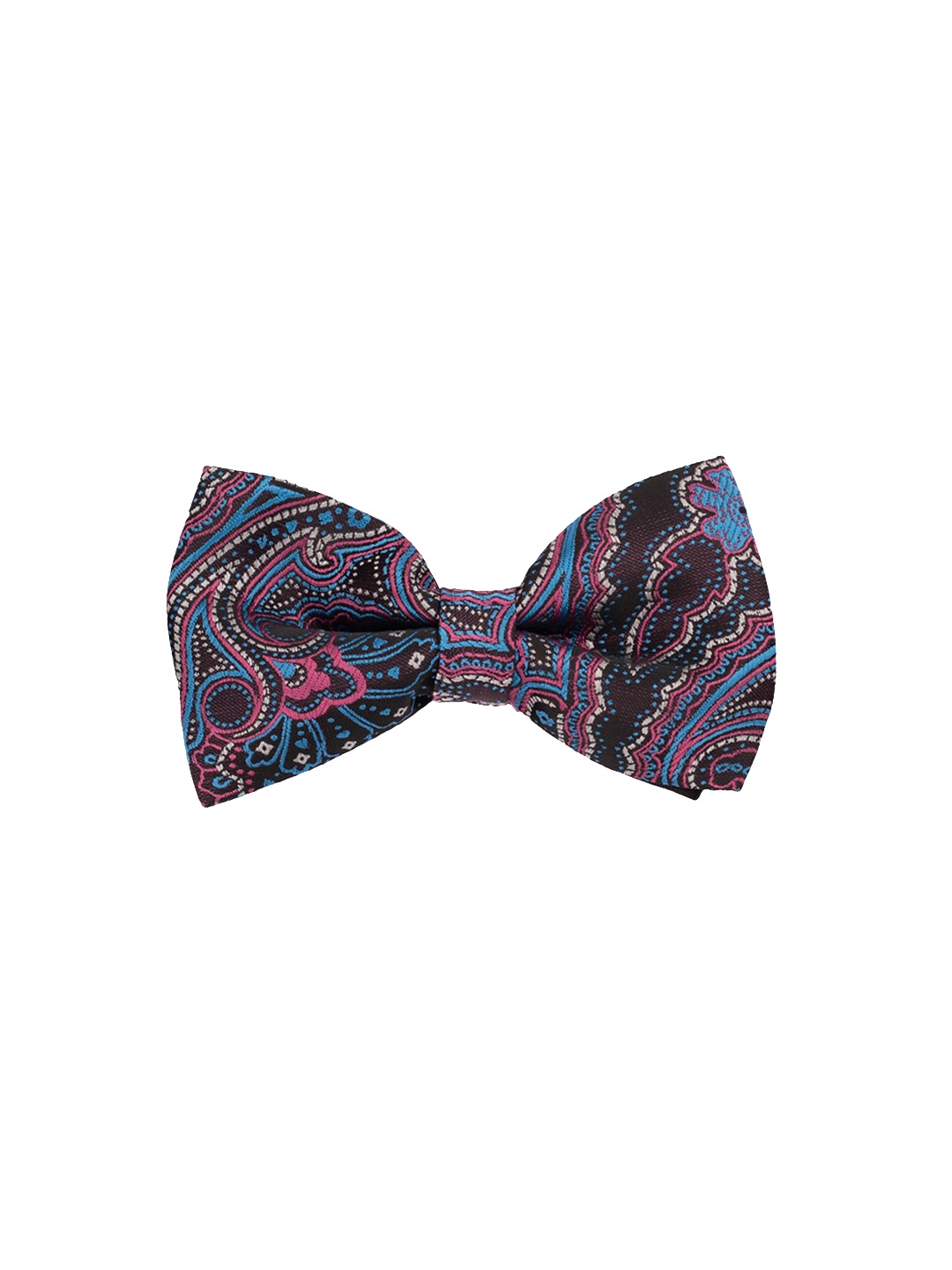 

The Tie Hub Men Purple & Blue Printed Bow Tie