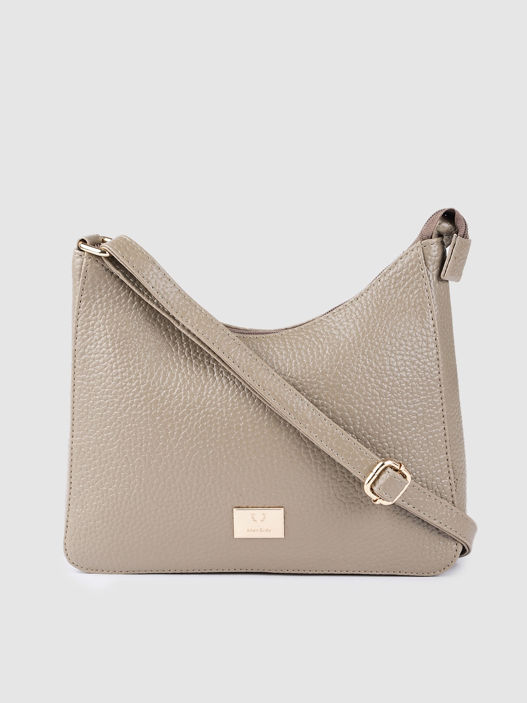 

Allen Solly Women Grey Textured Structured Sling Bag