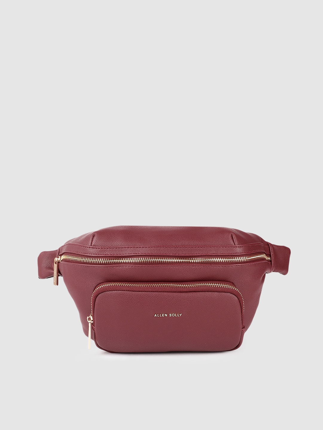 

Allen Solly Women Burgundy Solid Waistpouch, Maroon