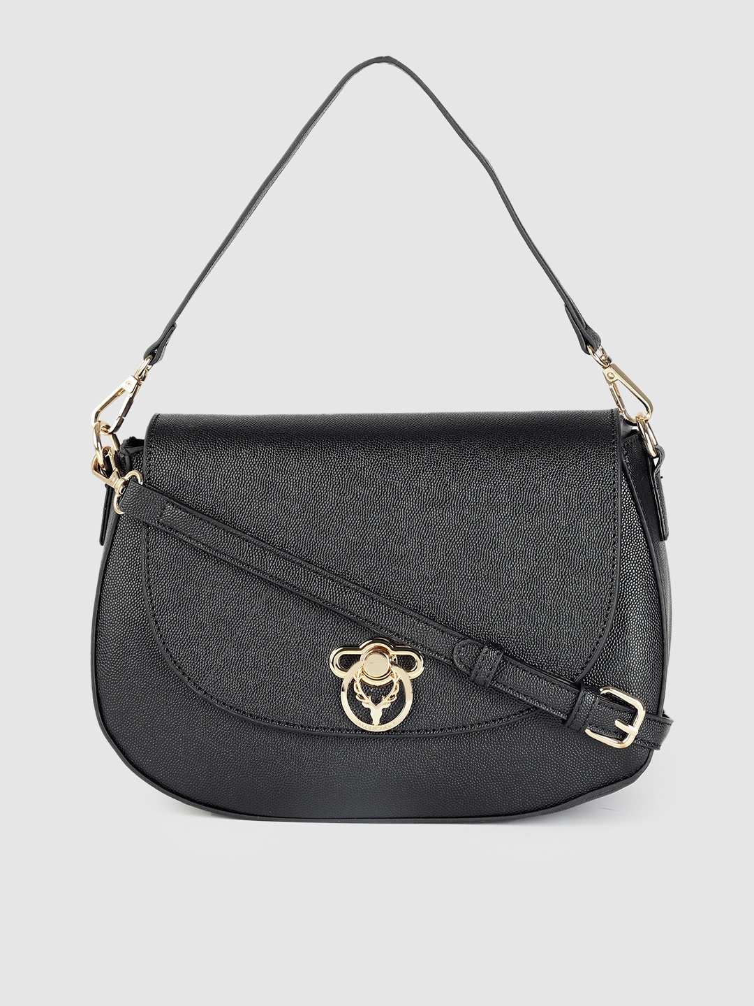 

Allen Solly Black Solid Sling Bag