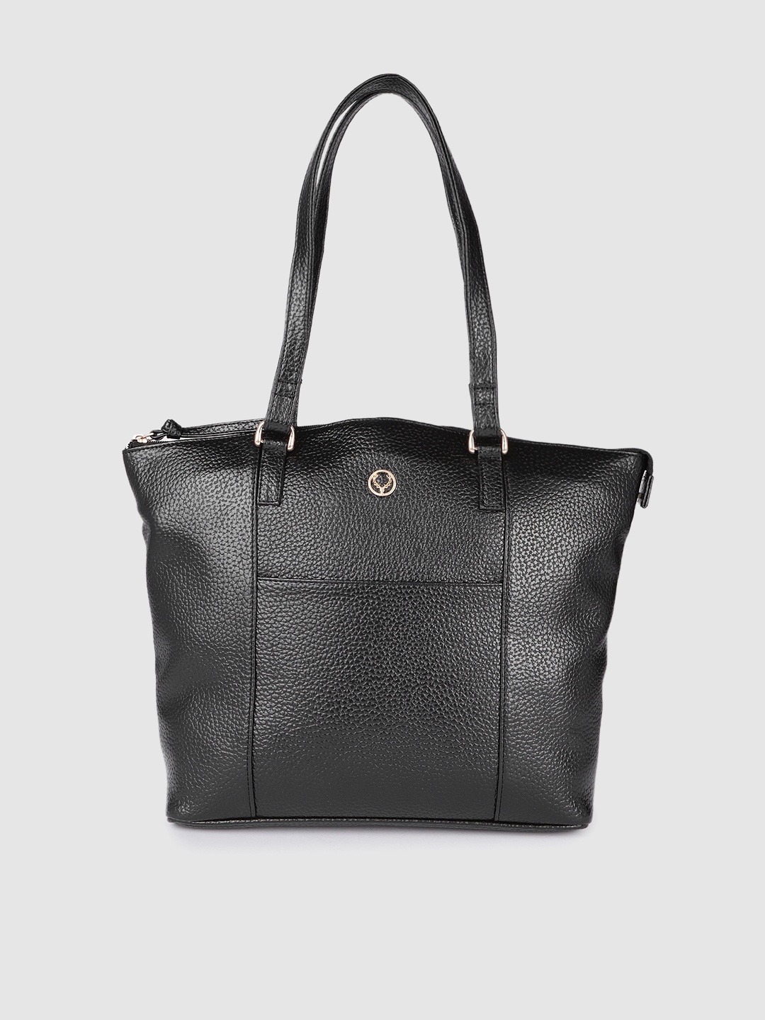 

Allen Solly Women Black Textured Structured Shoulder Bag