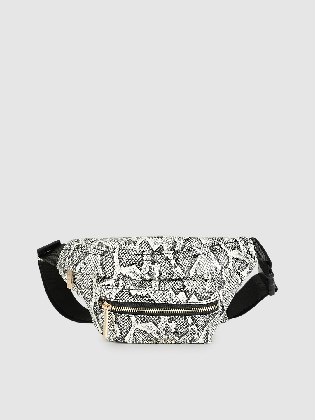 

Allen Solly Women Off-White & Black Textured Waistpouch