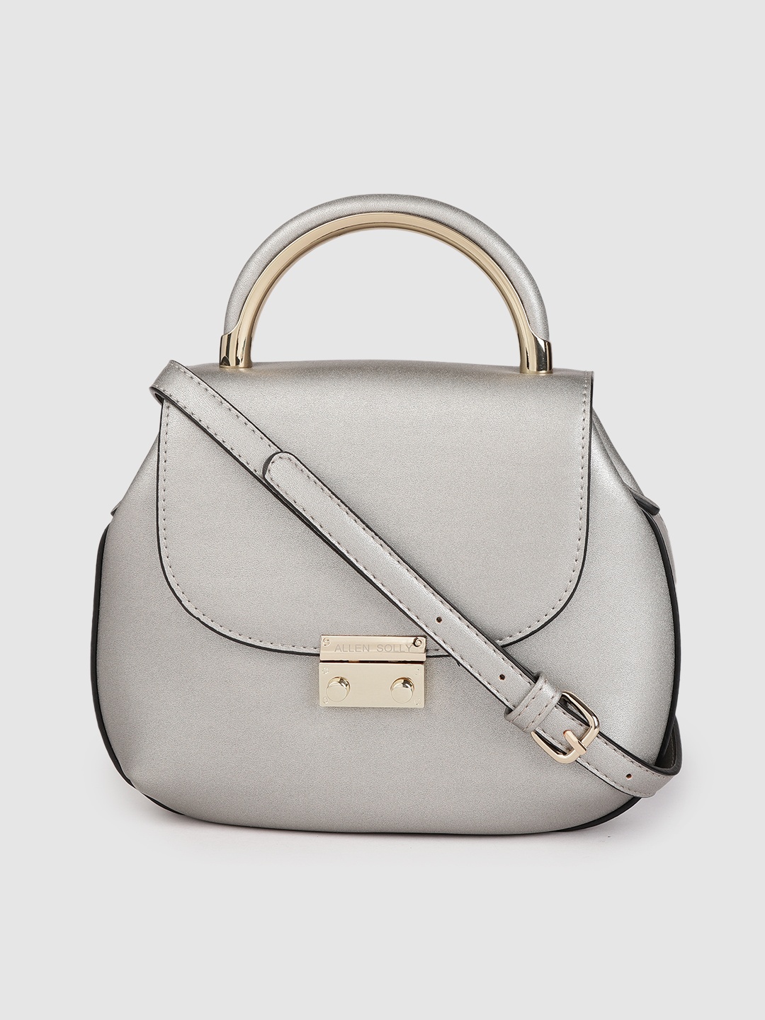 

Allen Solly Silver-Toned Solid Satchel