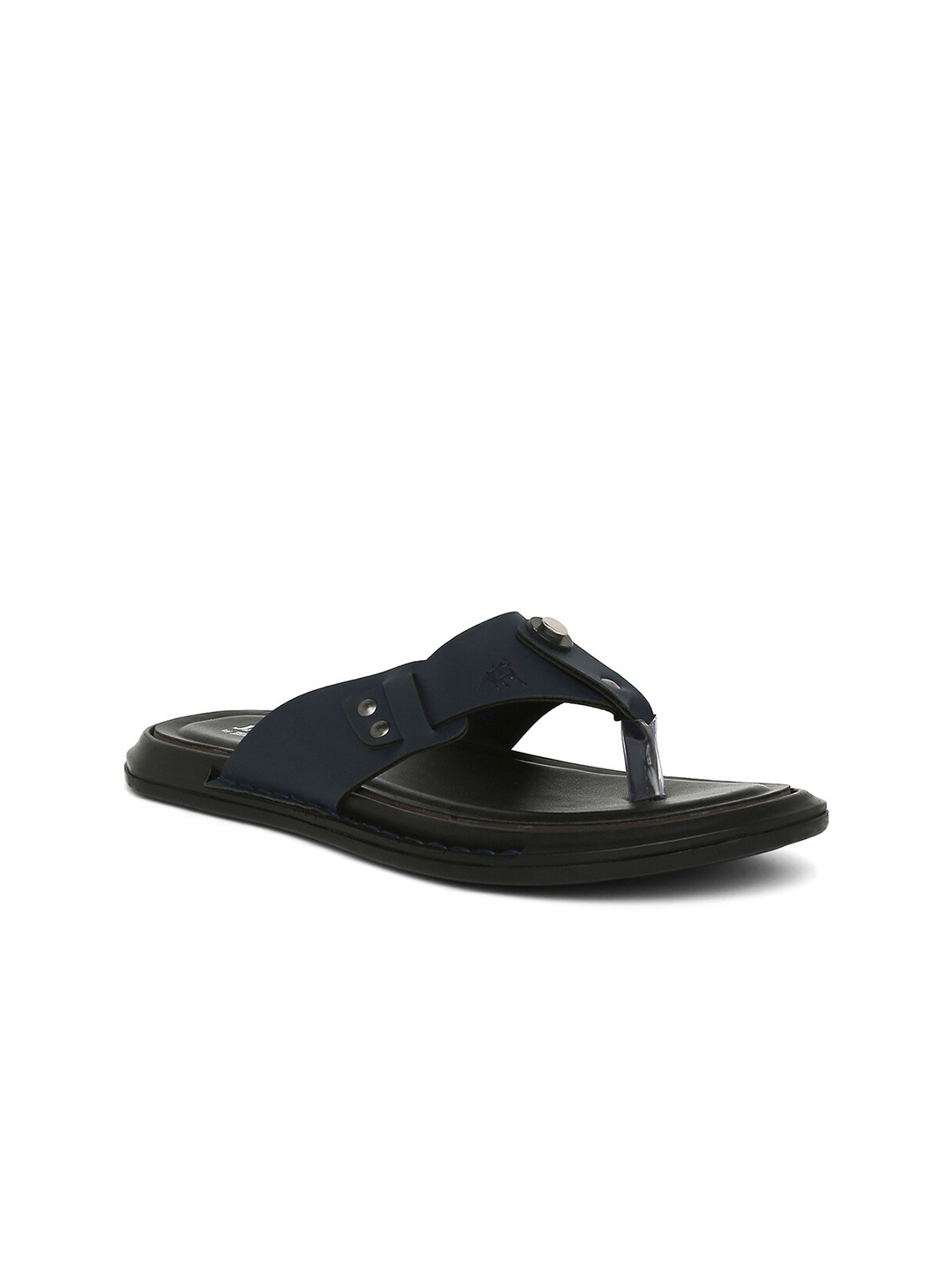 

Buckaroo Men Grey & Navy Blue Vegan Leather Comfort Sandals