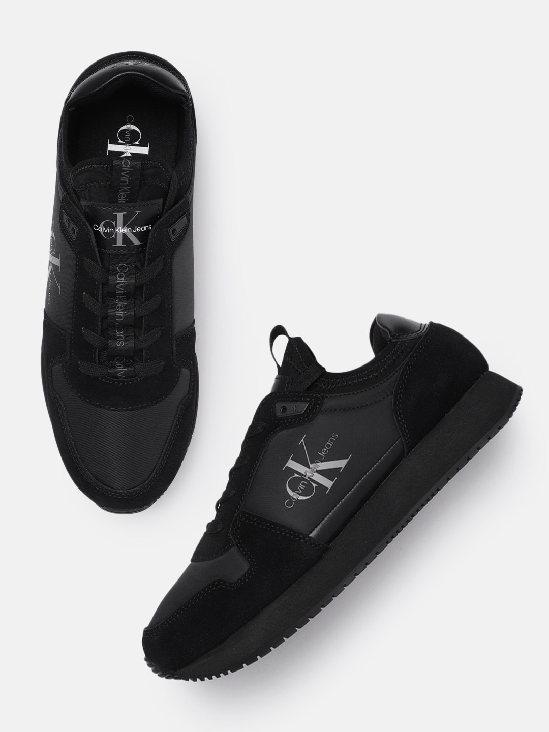 

Calvin Klein Men Suede Sneakers, Black