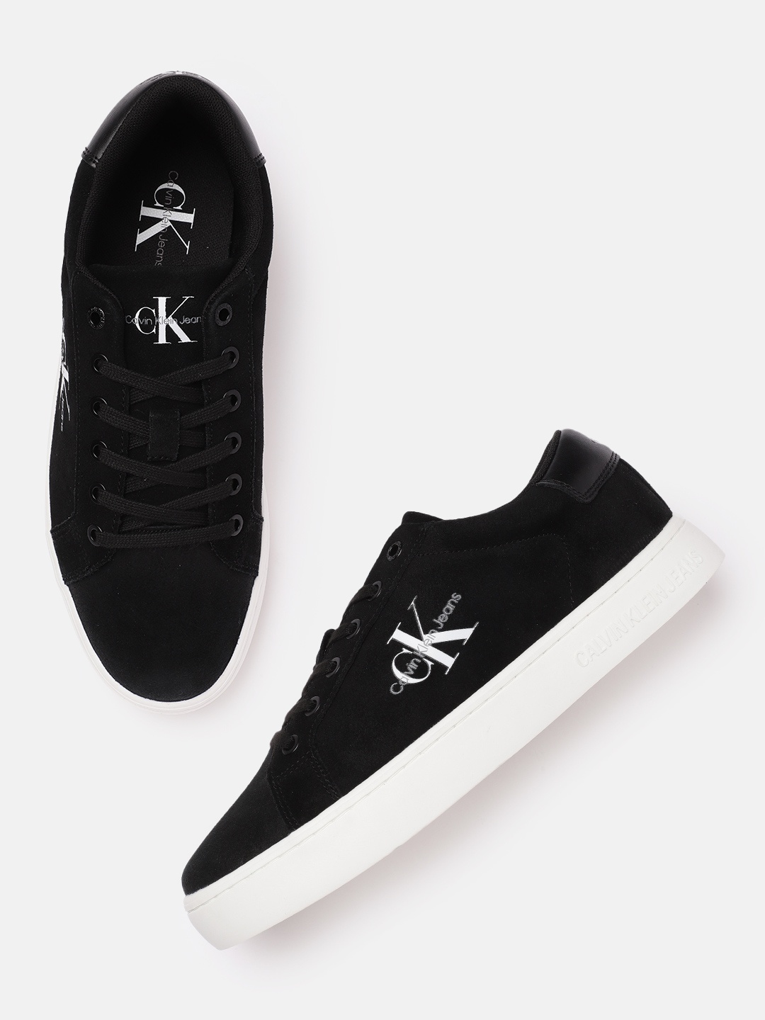 

Calvin Klein Men Black Suede Sneakers