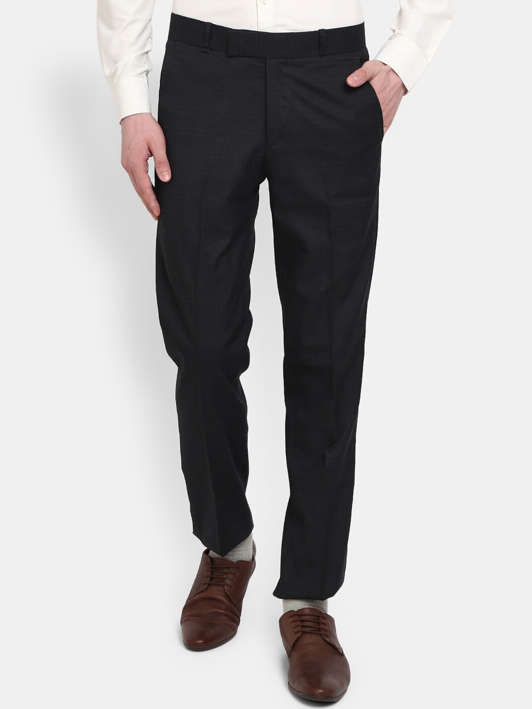 

V-Mart Men Blue Easy Wash Trousers