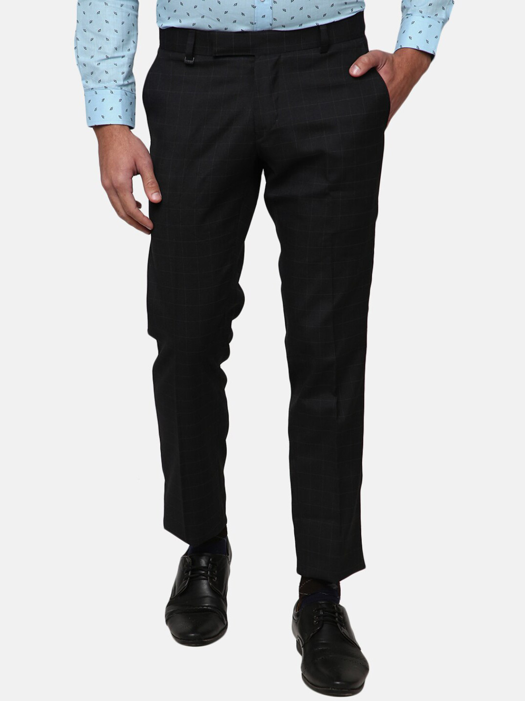 

J White by Vmart Men Blue Easy Wash Trousers