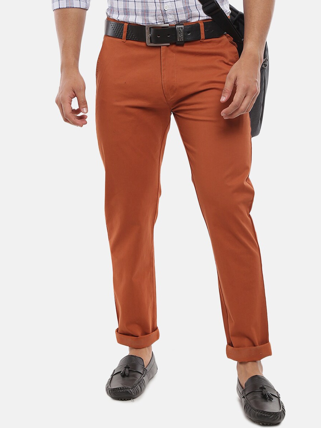 

V-Mart Men Rust Easy Wash Chinos Trousers