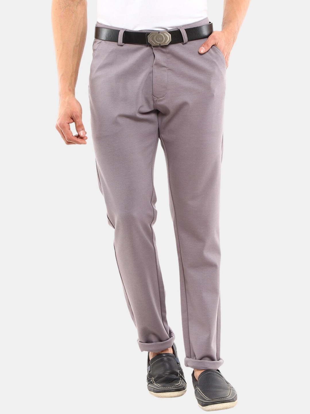 

V-Mart Men Grey Easy Wash Chinos Trousers