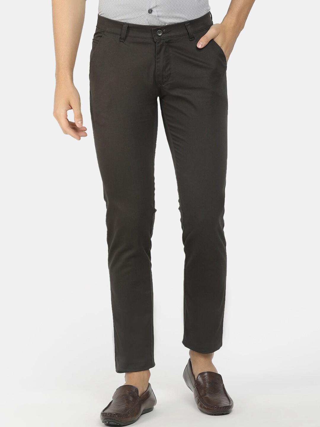 

V-Mart Men Grey Easy Wash Trousers