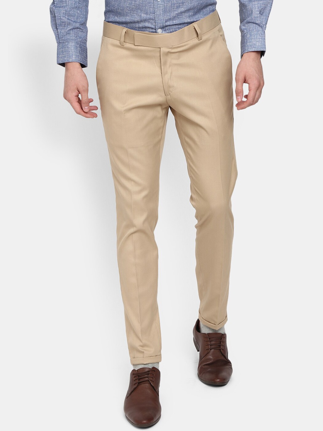 

V-Mart Men Khaki Easy Wash Chinos Trousers