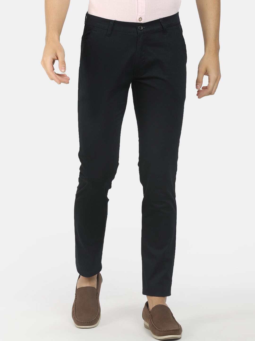 

V-Mart Men Navy Blue Easy Wash Trousers