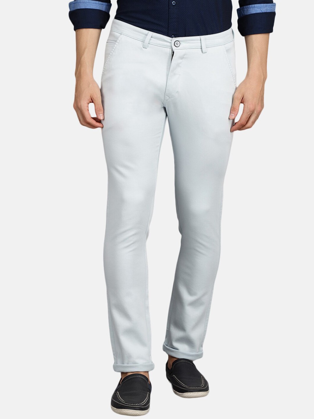 

V-Mart Men Blue Easy Wash Trousers