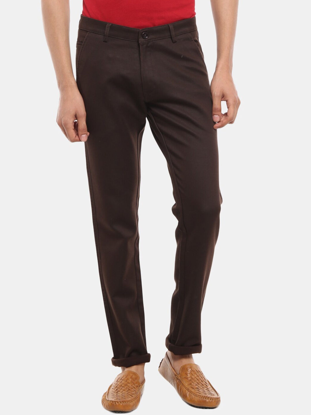 

V-Mart Men Brown Easy Wash Chinos Trousers