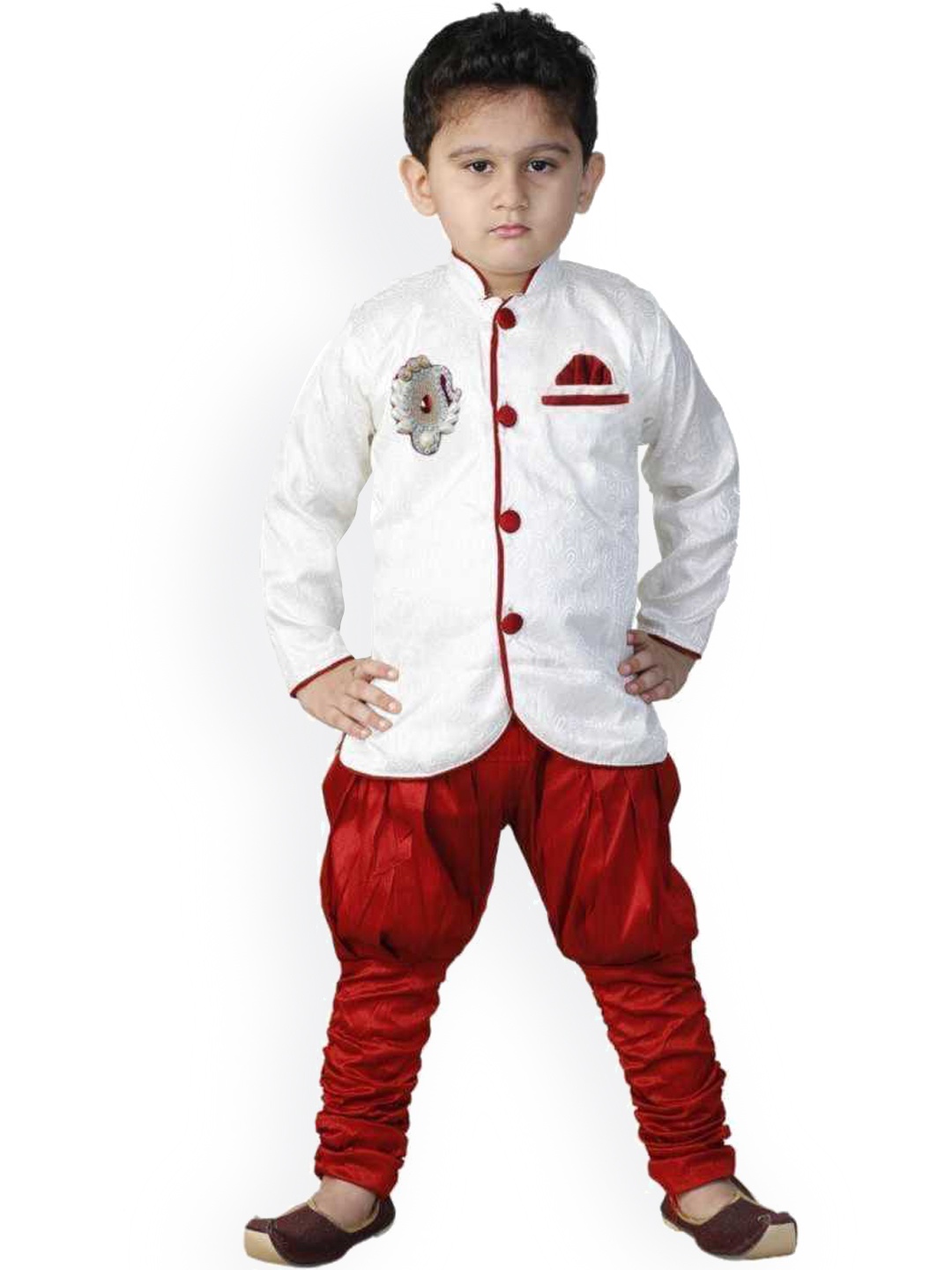 

DIGIMART Boys Multi Clothing Set, White