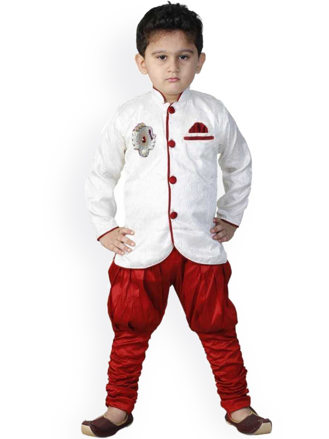 

DIGIMART Boys Multi Clothing Set, White